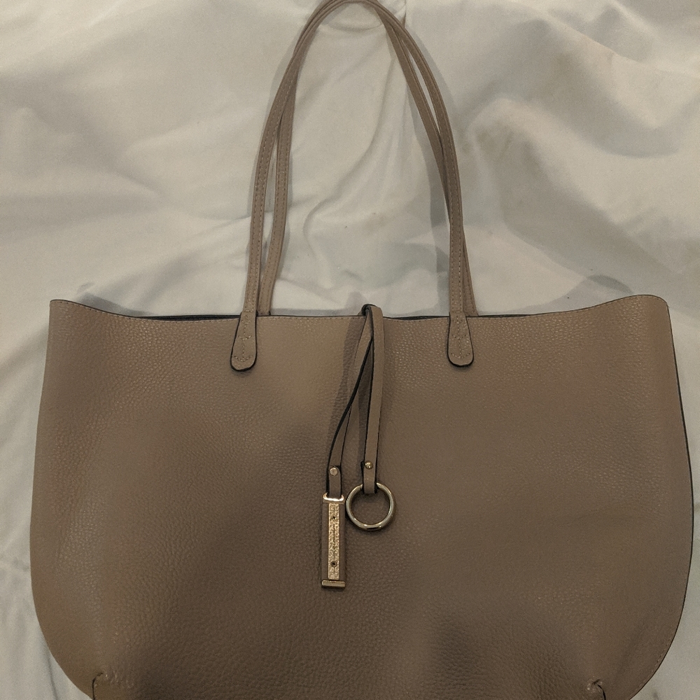 Tan/Black Reversible Bag